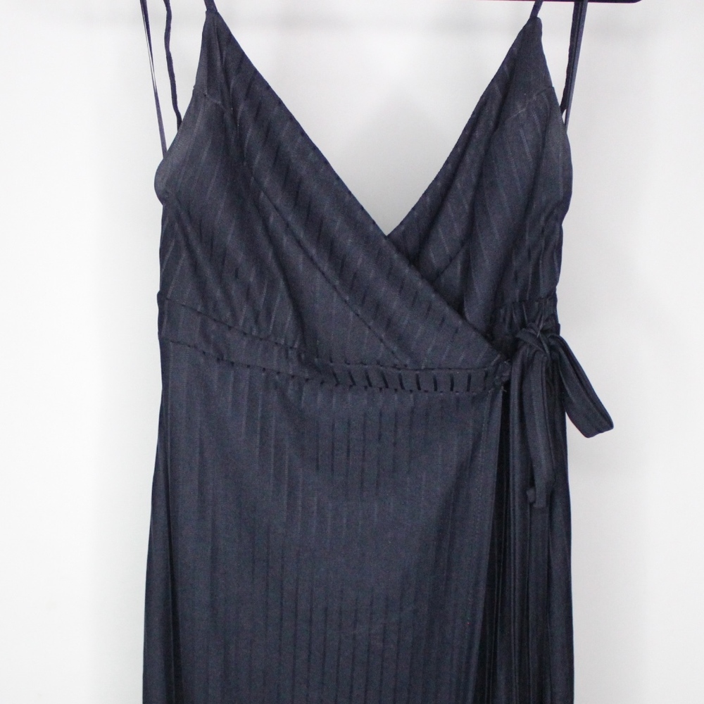Zara Navy Blue Wrap Dress